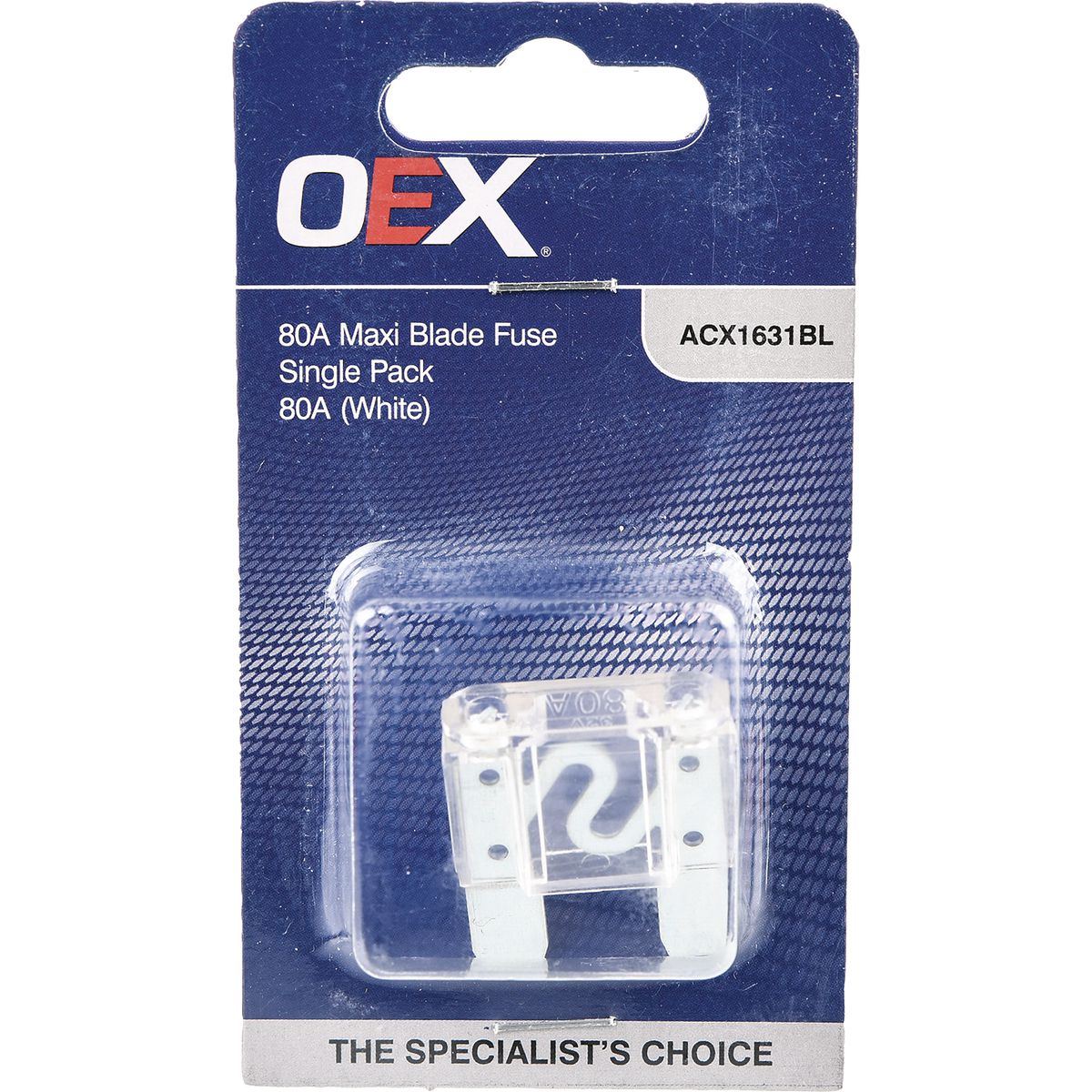 OEX Fuse Maxi Blade 80A White ACX1631BL