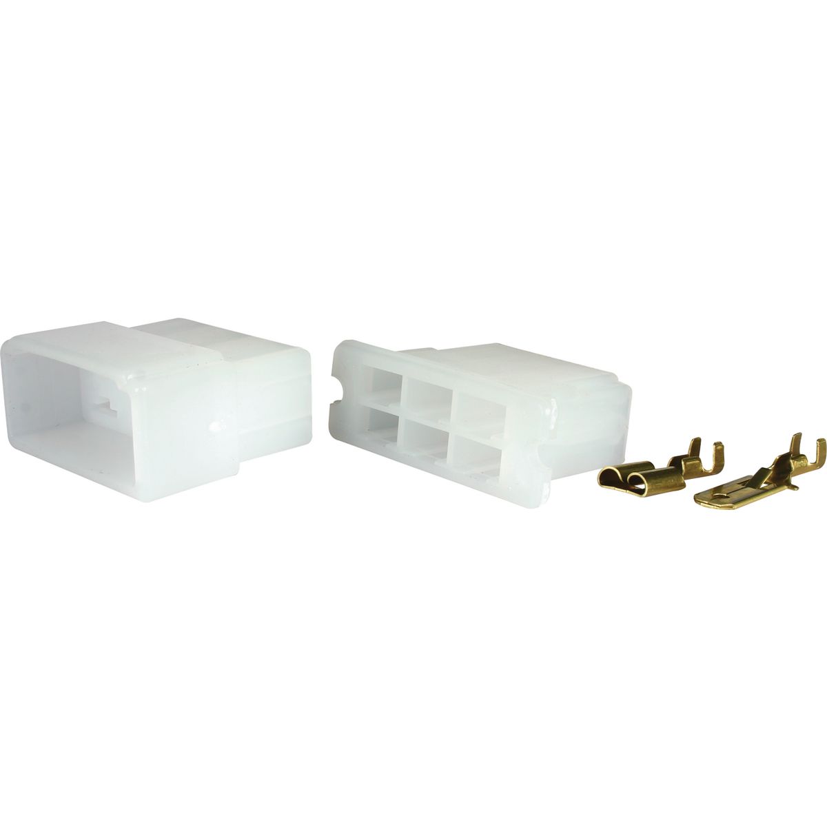 OEX Qc Connector Male/Female White 6 Pole - 1 Kit ACX2741BL