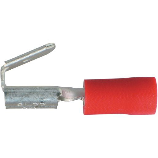 OEX Crimp Terminal 2-way Male/Female Vinyl Red Terminal Entry 6.3x0.8mm (Pack of 100) ACX3011