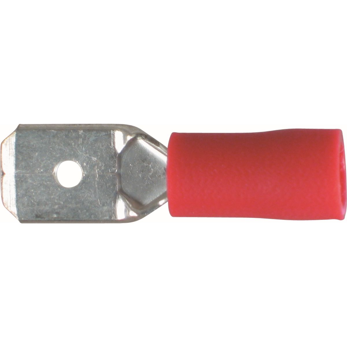 OEX Crimp Terminal Male Blade Red 6.3 mm Vinyl (100 Pack) ACX3006