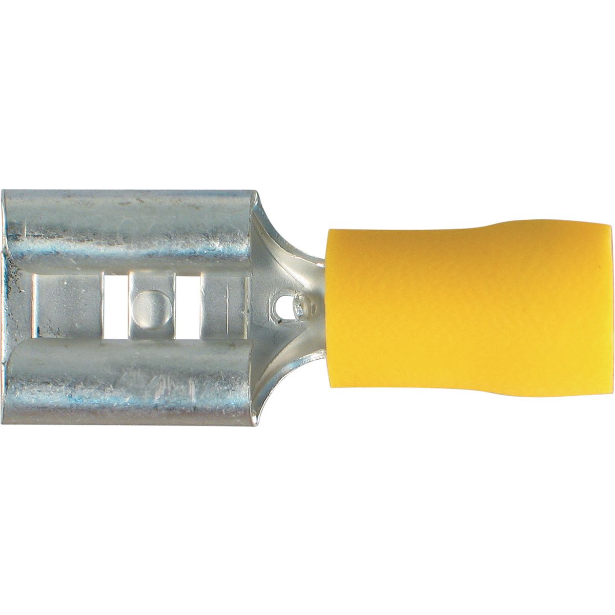OEX Crimp Terminal Female Blade Yellow 9.5mm Vinyl (50 Pack) ACX3020