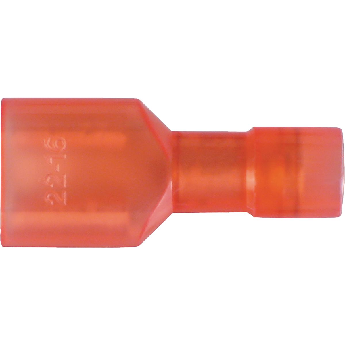 OEX Crimp Terminal Female Blade Red Terminal Entry 6.3 X 0.8mm Polycarbonate 10 Pce ACX3021BL