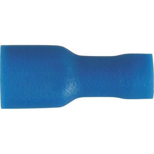 OEX Crimp Terminal Female Blade Blue Terminal Entry 6.3 X 0.8mm Vinyl 10 Pce ACX3024BL