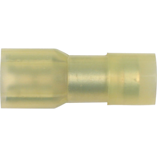 OEX Crimp Terminal Female Blade Yellow 6.3mm Polycarbonate (50 Pack) ACX3025