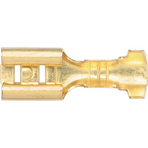 OEX Crimp Terminal Female Blade Brass Terminal Entry 5 X 0.8mm Non Insulated 100 Pce ACX3077
