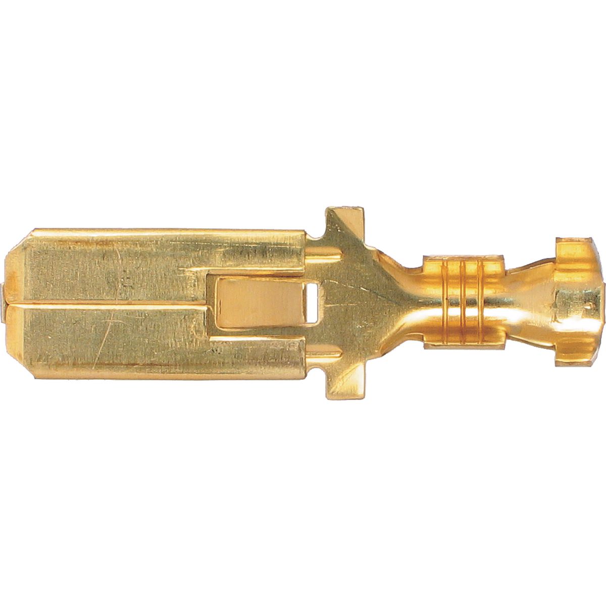 OEX Crimp Terminal Male Blade Brass Terminal Entry 8 X 0.8mm Non Insulated 25 Pce ACX3096