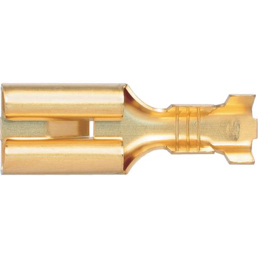 OEX Crimp Terminal Female Blade Brass Terminal Entry 8 X 0.8mm Non Insulated 25 Pce ACX3097