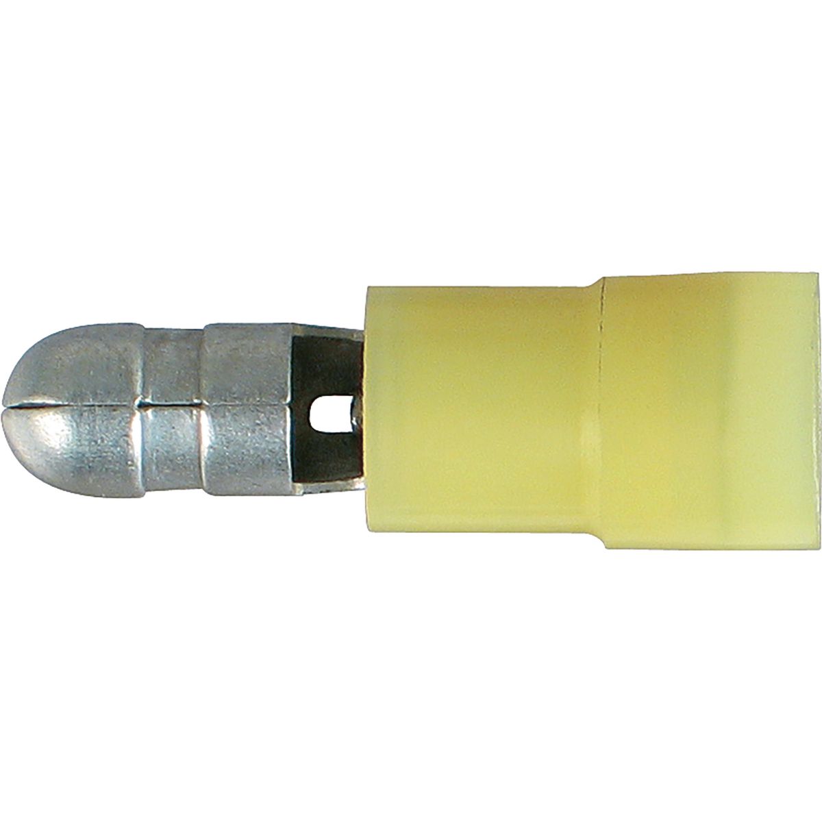 OEX Crimp Terminal Male Bullet Yellow Terminal Size 5mm Polycarbonate 50 Pce ACX3032