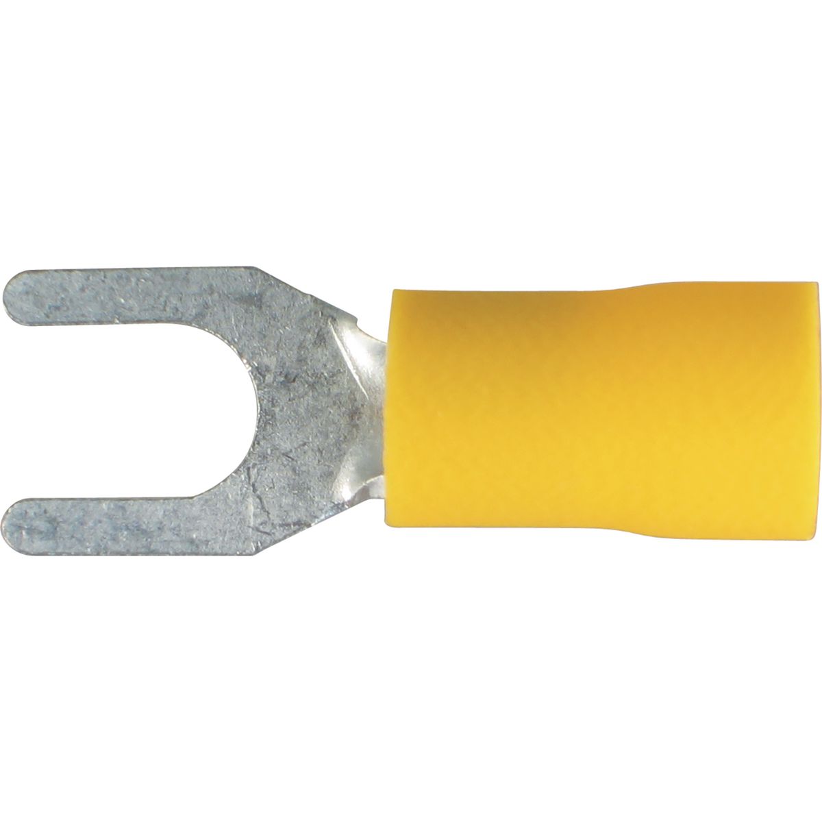 OEX Crimp Terminal Fork Yellow 5.3mm Vinyl (50 Pack) ACX3047