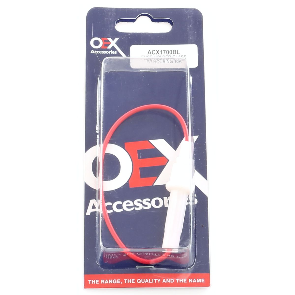 OEX In Line Fuse Holder 3Ag Glass 1 Way 10A 1 Pce ACX1700BL