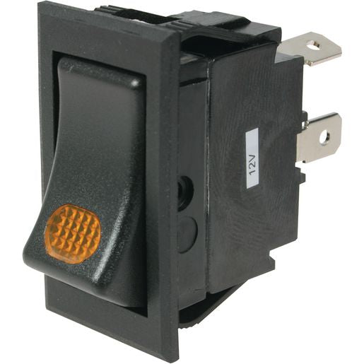OEX Rocker Switch On/Off Spst 12V 20A Amber Illuminated ACX3791
