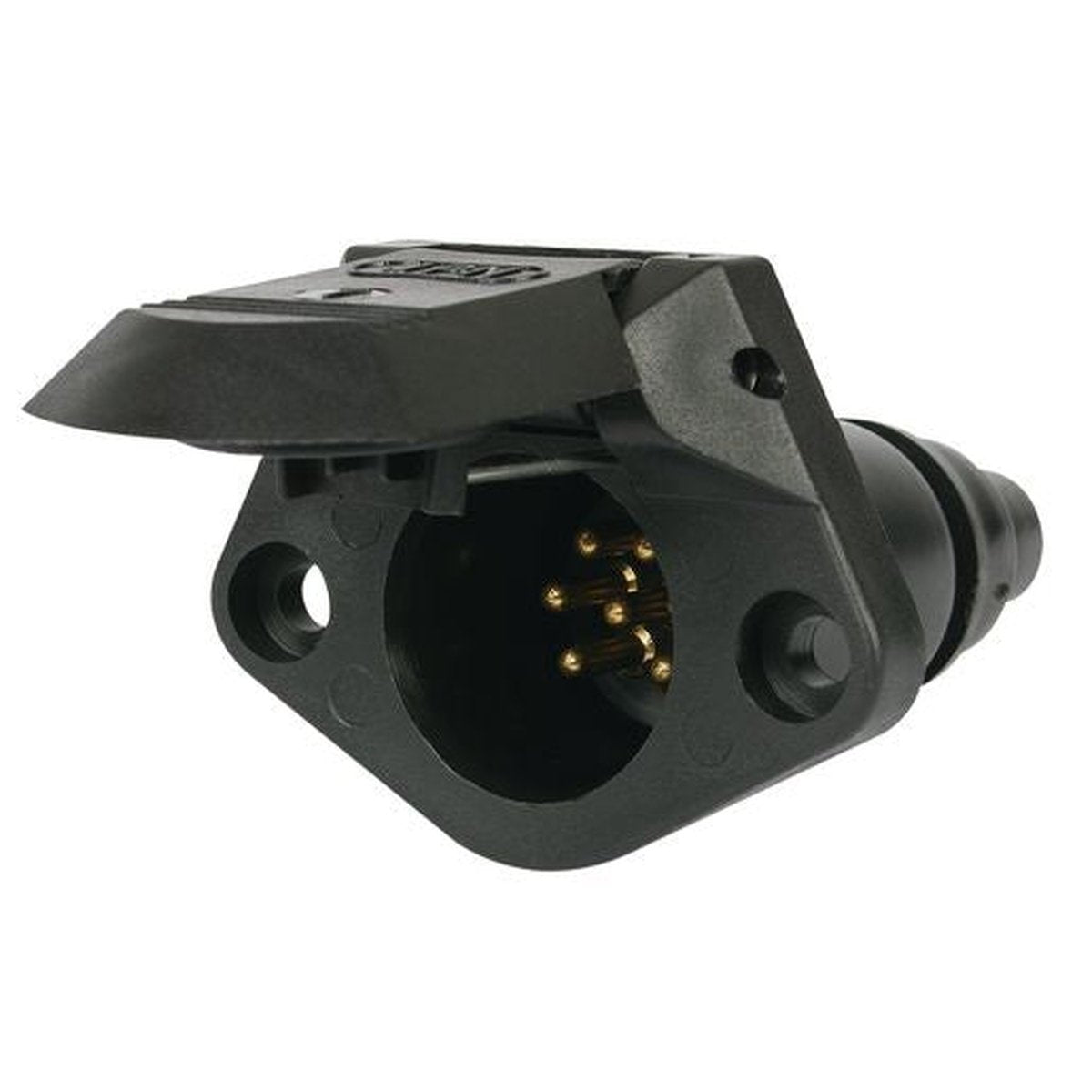 OEX Trailer Socket 7 Pin Small Round Plastic ACX2789