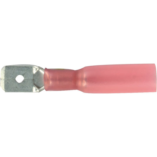 OEX Crimp Terminal Male Blade Red Terminal Entry 6.3 X 0.8mm Heat Shrinkable 50 Pce ACX3164