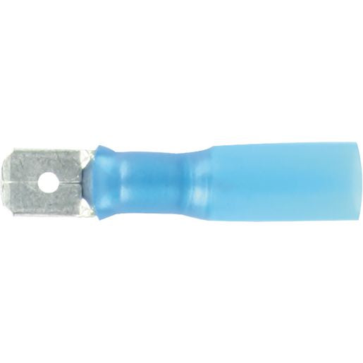 OEX Crimp Terminal Male Blade Blue Terminal Entry 6.3 X 0.8mm Heat Shrinkable 50 Pce ACX3165