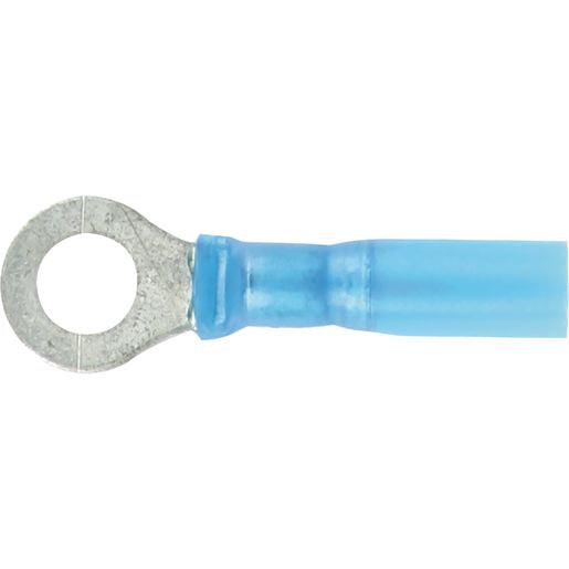 OEX Crimp Terminal Ring Blue Id 6.3mm Heat Shrinkable 50 Pce ACX3179
