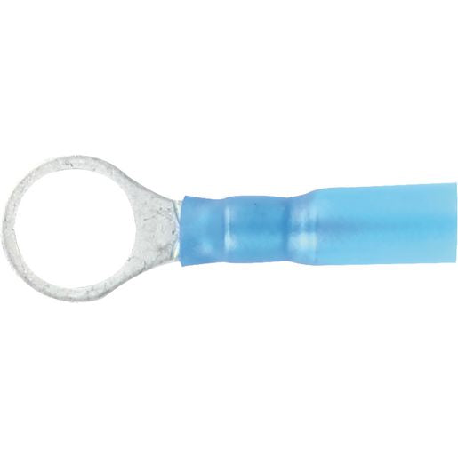 OEX Crimp Terminal Ring Blue Id 9.5mm Heat Shrinkable 50 Pce ACX3181