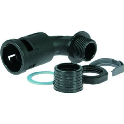 OEX Convoluted Tubing Fitting 90 Deg Suit Tube Size 40mm ACX1231