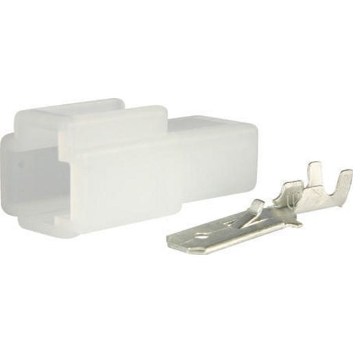 OEX Qc Connector Male White 1 Pole - 10 Pce ACX2680