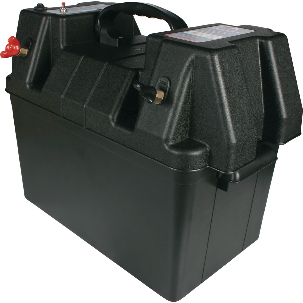 OEX Battery Box Plastic L:340 X W:200 X H:200(mm) - With Power Outlets ACX0678