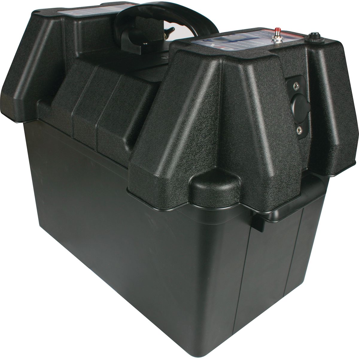 OEX Battery Box Plastic L:340 X W:200 X H:200(mm) - With Power Outlets ACX0678