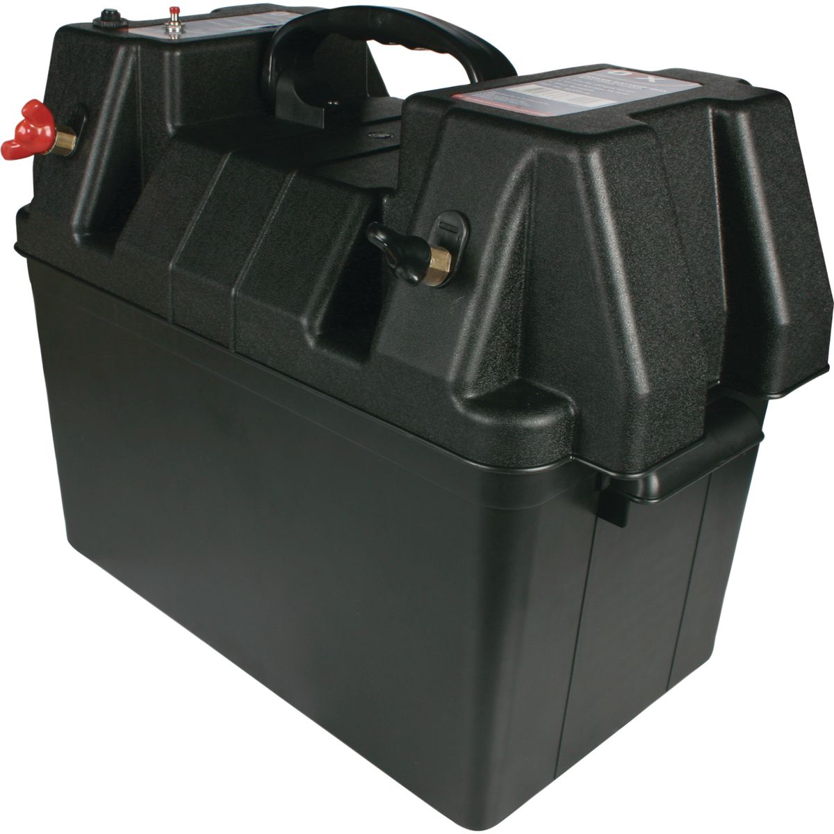OEX Battery Box Plastic L:340 X W:200 X H:200(mm) - With Power Outlets ACX0678