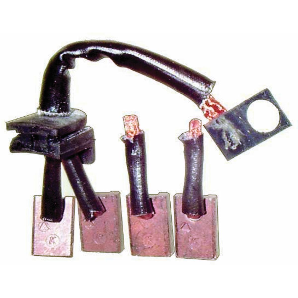 OEX Starter Motor Brushes 12V To Suits Mitsubishi L:18 X T:4.5 X W:12(mm) - (Positive Linked Pair & 2 Negative) BRX71217