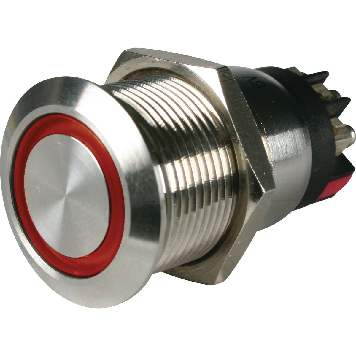 OEX Push Button Switch On/Off Spst 12V Red Illuminated (Contacts Rated 5A @ 12V) ACX3690BL