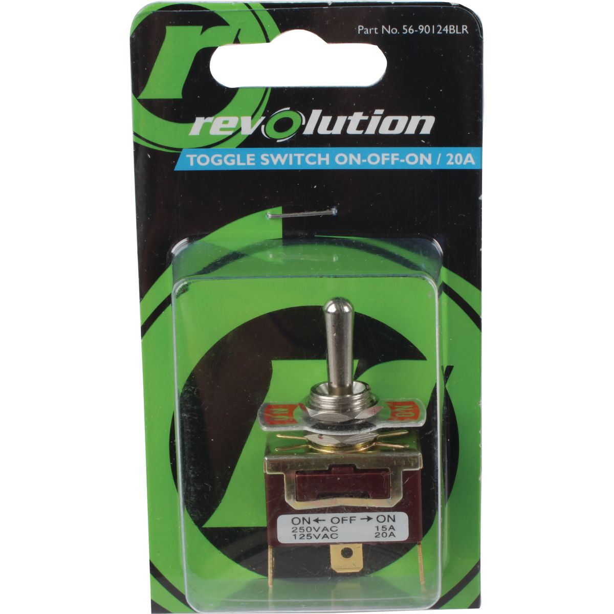 Revolution Toggle Switch On/Off/On Spdt (Contacts Rated 20A @ 12V) 56-90124BLR
