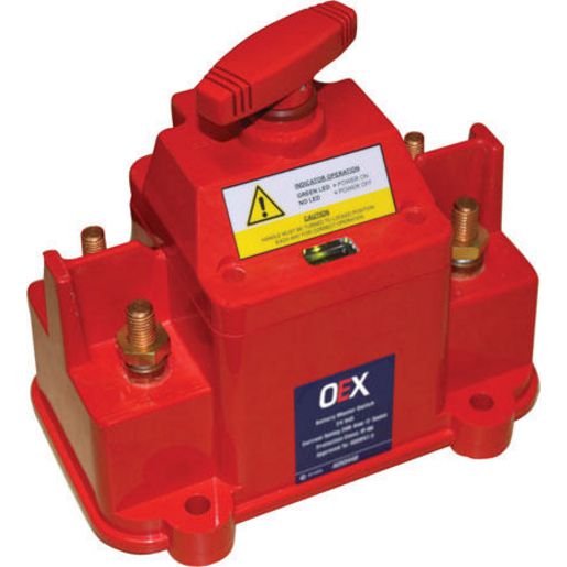 OEX Battery Master / Isolation Switch On/Off Dpst 12V Green Illuminated (Contacts Rated 200A @ 12V) ACX3441L