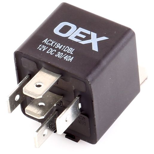 OEX Mini Relay 12V Change Over 30/40A - Diode Protected, Sealed ACX1941DBL