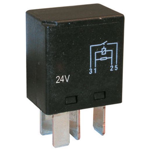 OEX Micro Relay 24V Normally Open 15A - Resistor Protected, Sealed ACX1982BL