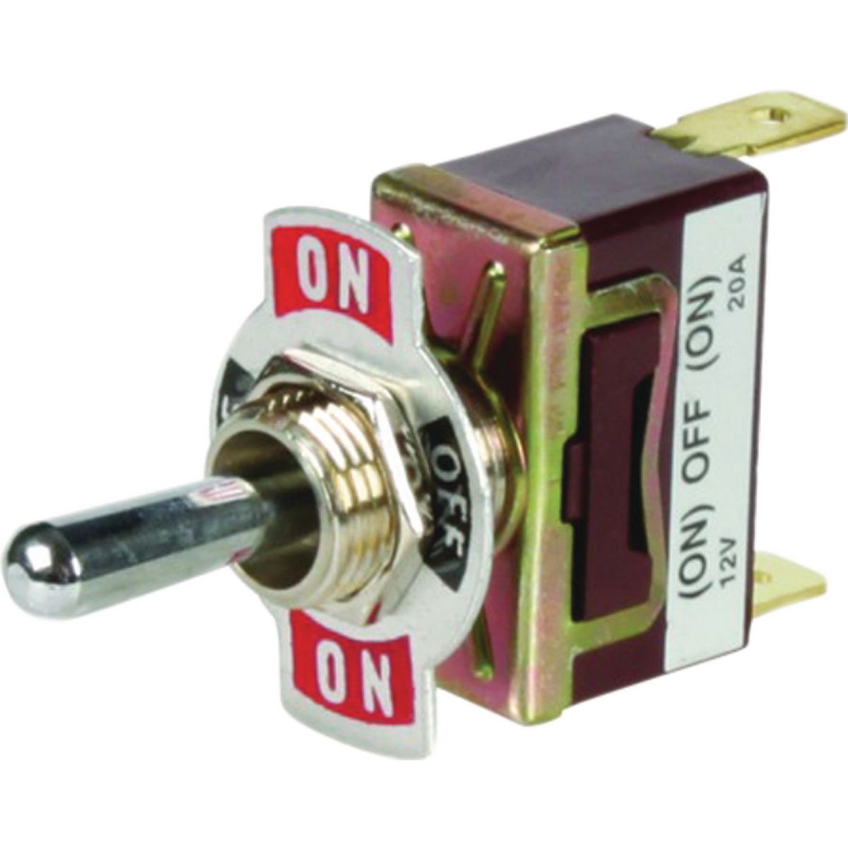 Revolution Toggle Switch Mom On - Off - Mom On - Spdt (Contacts Rated 20A @ 12V) 56-90129BLR