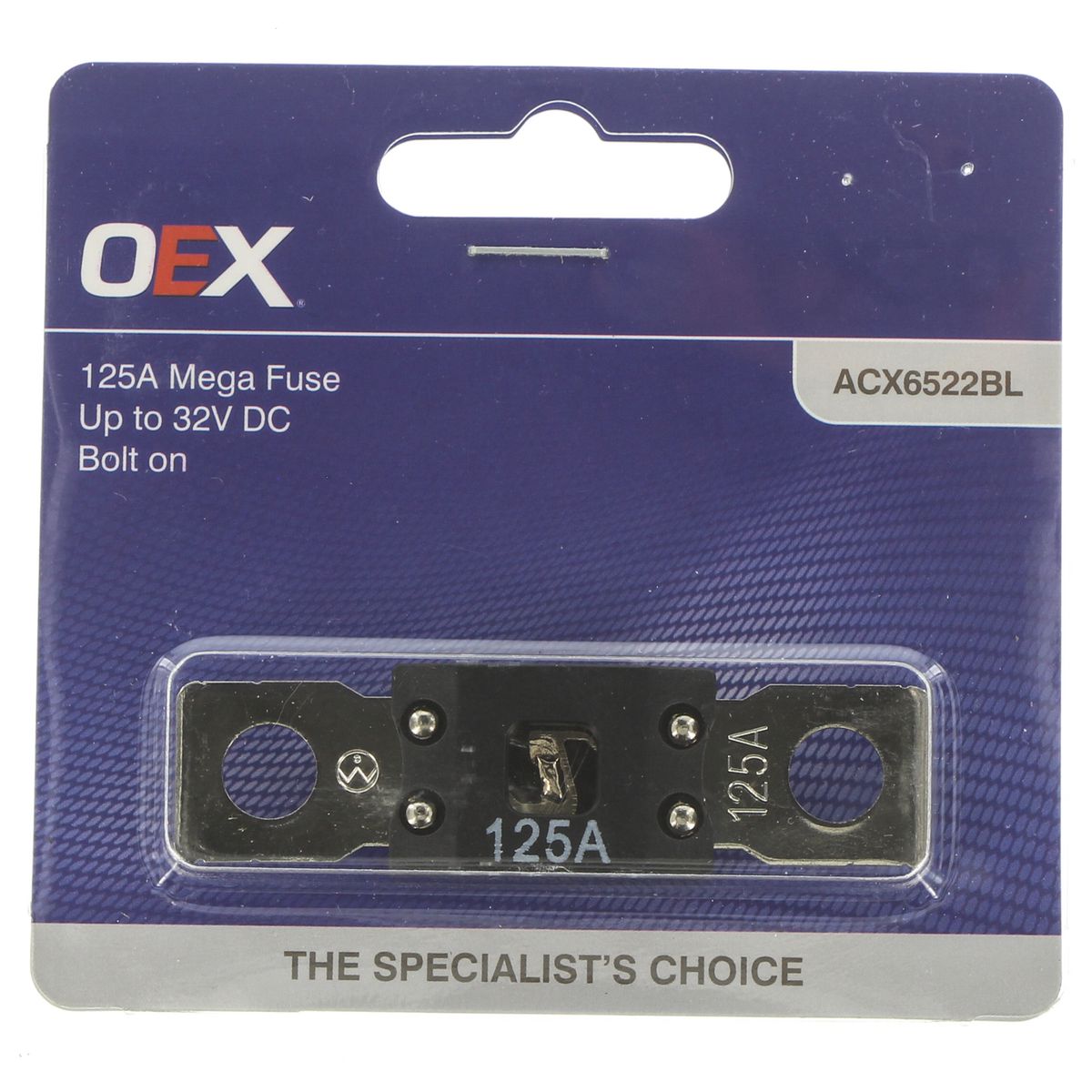 OEX Fuse Mega 125A Bolt-On ACX6522BL