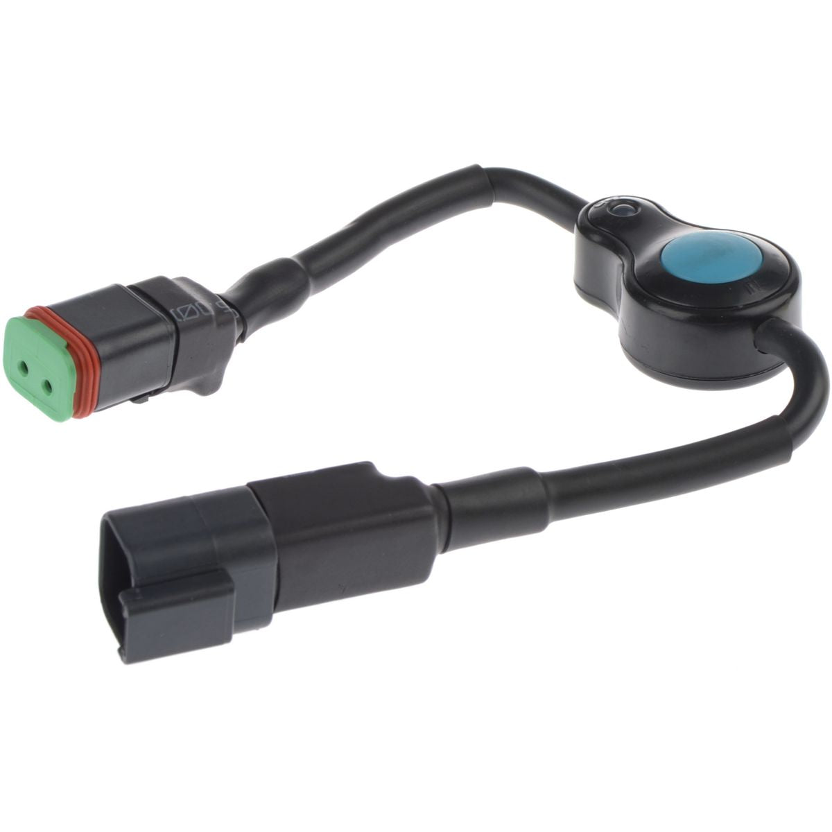 OEX Push Button Switch Inline On - Off 12 /24V Pre Wired With 2Way Dt- Ip68 LLX20006