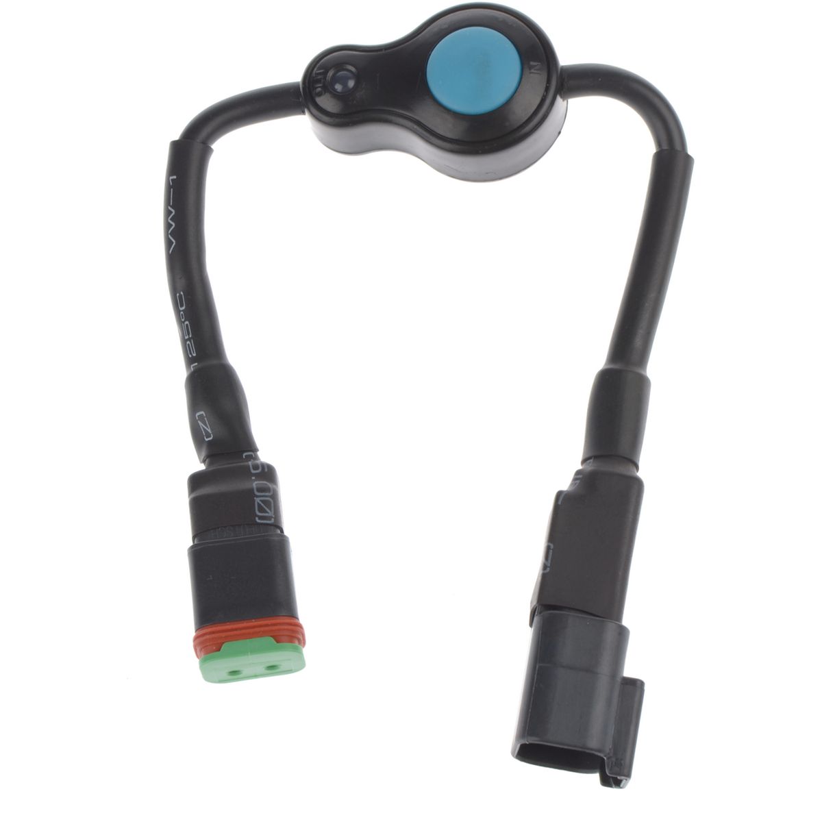 OEX Push Button Switch Inline On - Off 12 /24V Pre Wired With 2Way Dt- Ip68 LLX20006