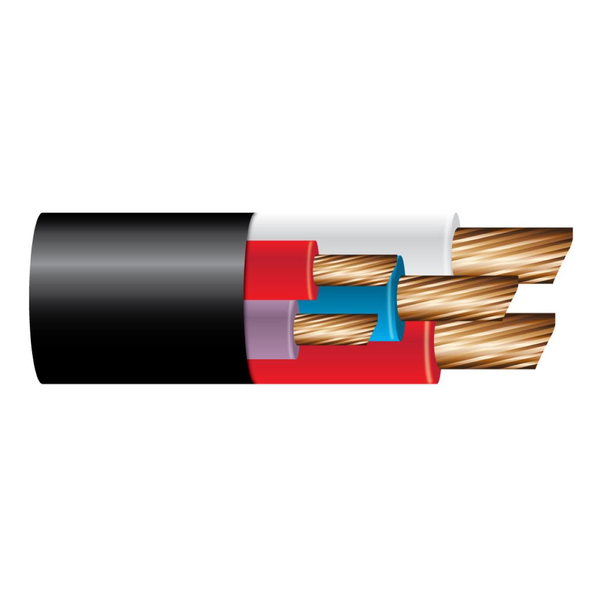 OEX Trailer Brake Control Cable 5 Core Composite W/Black Sheath 100M Roll ACX0828