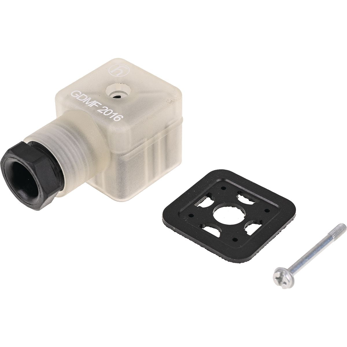 Hirschmann Hydraulic Solenoid Plug 2 Pin 24V Valve Connector With Yellow LED 934-618-003