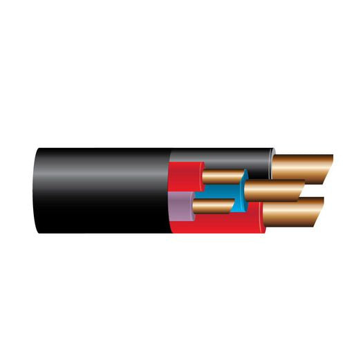 OEX Composite 5 Core Trailer Brake Control Cable, With Black Sheath - 100M Roll ACX0836/100