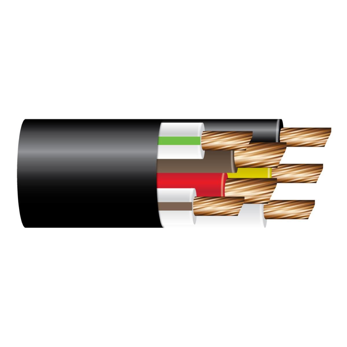 OEX 7 Core Abs/Ebs Trailer Cable, With Black Sheath - 50M Roll ATRZ24515B50
