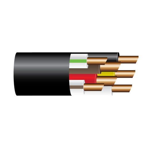 OEX 7 Core Abs/Ebs Trailer Cable, With Black Sheath - 50M Roll ATRZ24515B50