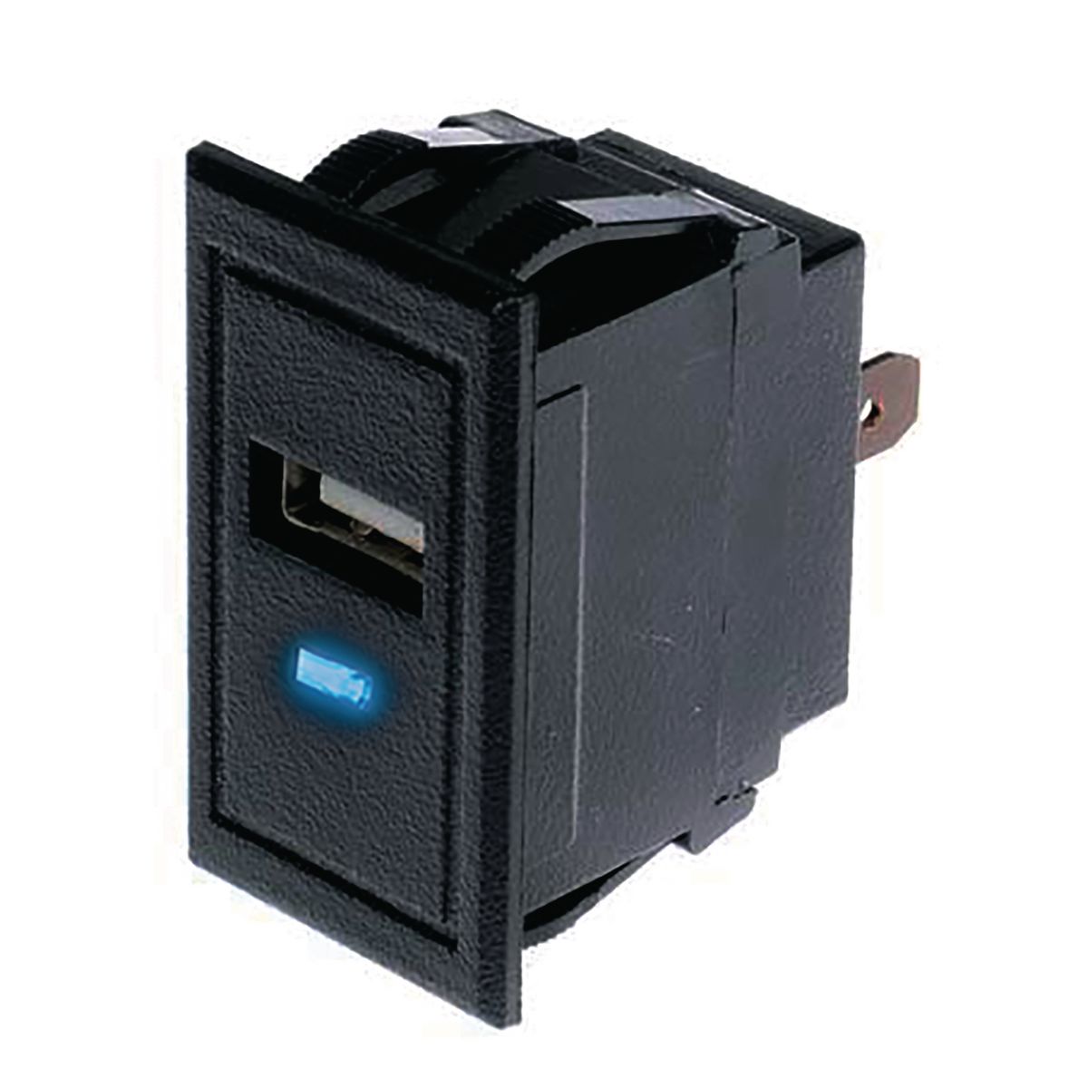 Drivetech 4X4 Panel Mount Usb Socket - 12 To 24 Volt Input DT-11006