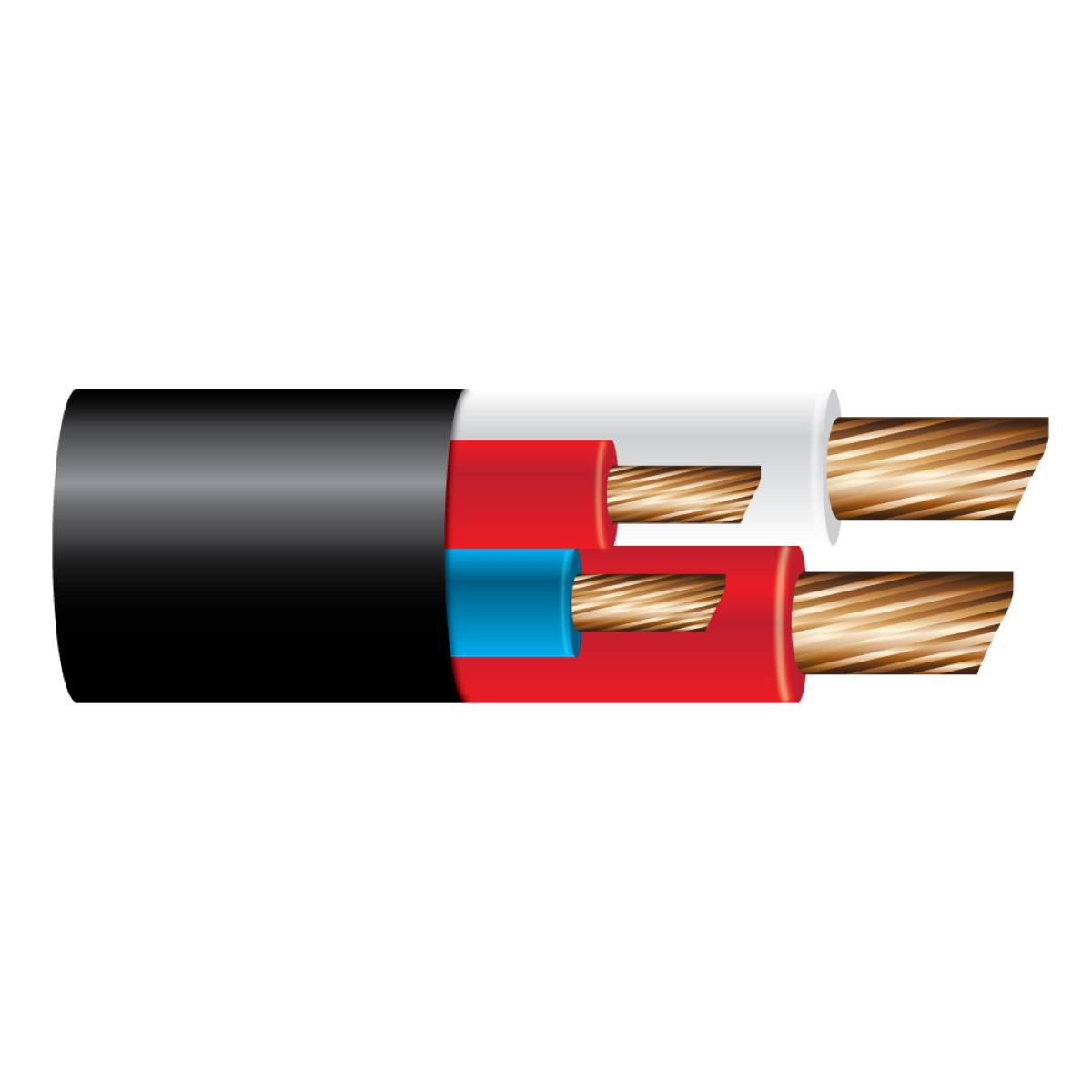 OEX Composite 4 Core Trailer Brake Cable, With Black Sheath - 100M Roll ACX0826L