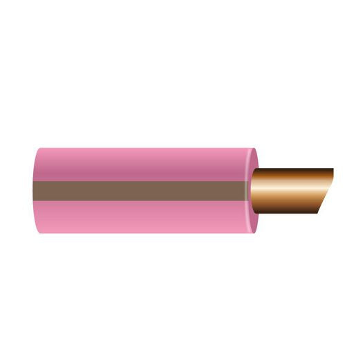 OEX 3mm Single Core Automotive Cable, Pink With Brown Trace - 500M Roll ACX0617/500
