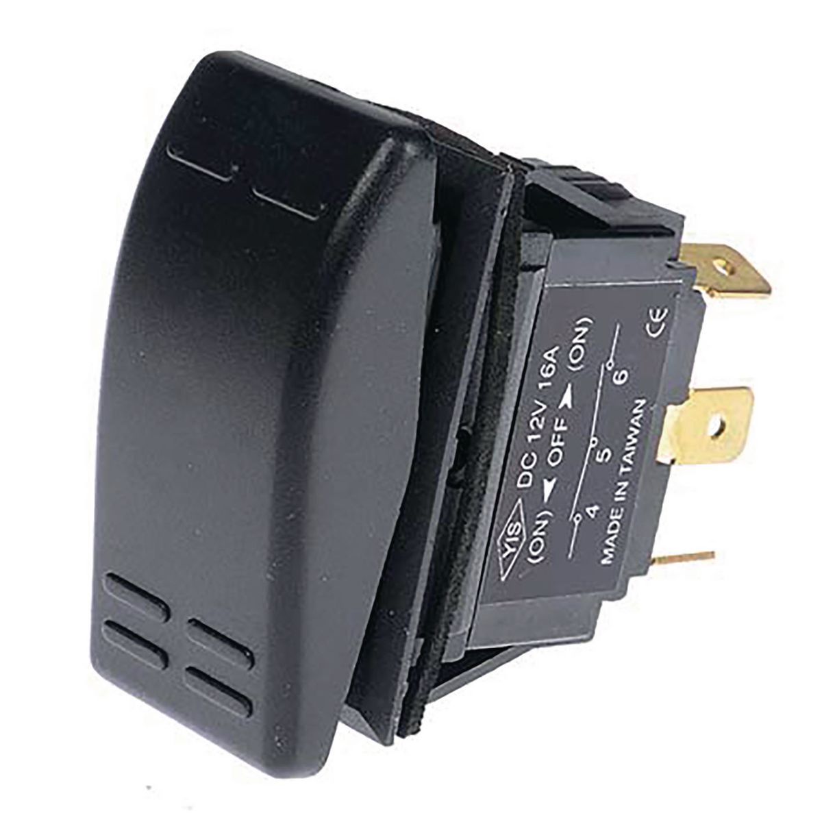 OEX Rocker Switch Mom On/Off Momentary On Spdt (Contacts Rated 16A @ 12 Or 24V) ACX3716BL