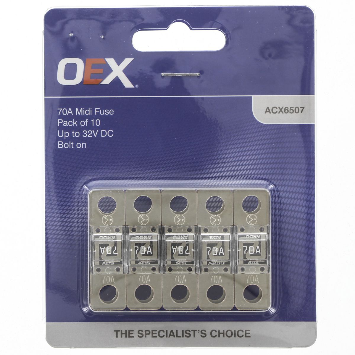 OEX 70A MIDI Fuse (10 Pack) ACX6507