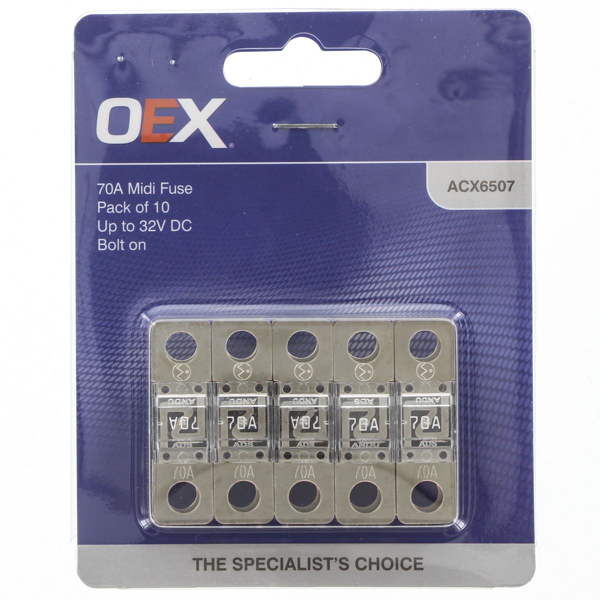 OEX 70A MIDI Fuse (10 Pack) ACX6507