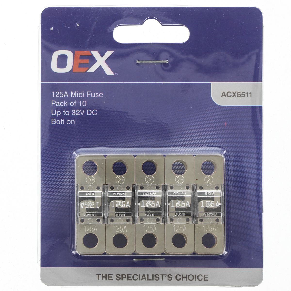 OEX 125A MIDI Fuse (10 Pack) ACX6511