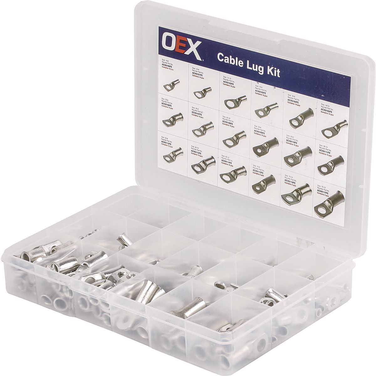 OEX Cable Lug Flare Entry Lug Kit (Pack of 165) ACX0120FE