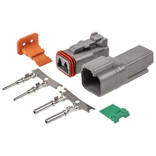 Deutsch Dt 2 Way Kit X 10 With Stamped & Formed Pins ACX2910SF/10