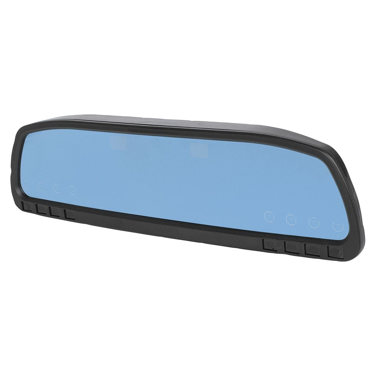 Thunder Rearview Mirror With 8 Way Switch Panel & Dual Voltage Meter Display Suits 4x4 4WD